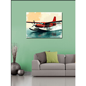 Kanvas Tablo Deniz Uçağı Uçuşu 50x70 cm