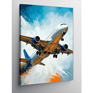 Kanvas Tablo Uçan Uçak 50x70 cm