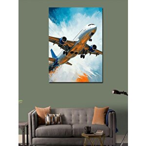 Kanvas Tablo Uçan Uçak 50x70 cm