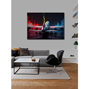Kanvas Tablo Havada Yolcu Uçağı 70x100 cm