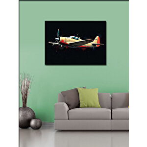 Kanvas Tablo Sarı Uçak 70x100 cm