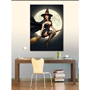 Kanvas Tablo Uçan Cadı 50x70 cm
