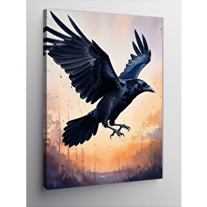 Kanvas Tablo Uçan Karga 70x100 cm
