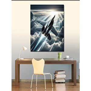 Kanvas Tablo Havada Jet Uçağı 50x70 cm