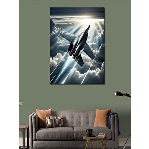 Kanvas Tablo Havada Jet Uçağı 100x140 cm