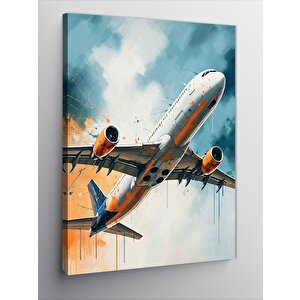 Kanvas Tablo Uçak Kalkışı 50x70 cm