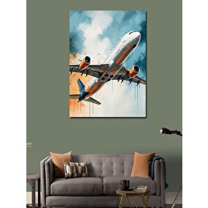 Kanvas Tablo Uçak Kalkışı 50x70 cm
