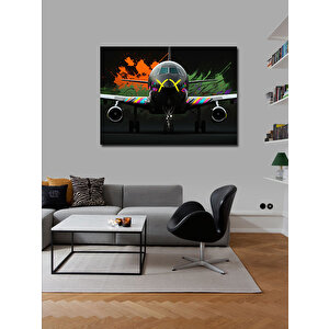 Kanvas Tablo Grafiti Yolcu Uçağı 70x100 cm
