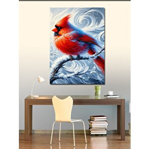 Kanvas Tablo Uçan Kardinal 100x140 cm