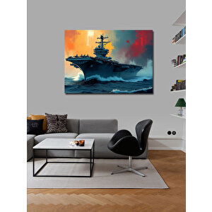 Kanvas Tablo Uçak Gemisi Denizde 70x100 cm