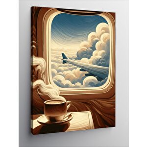 Kanvas Tablo Uçak Penceresinden Manzara 50x70 cm