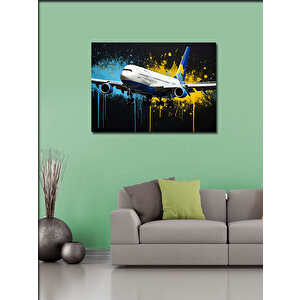 Kanvas Tablo Kalkış Yapan Yolcu Uçağı 50x70 cm