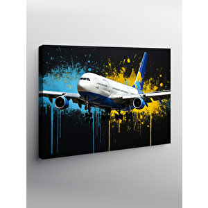 Kanvas Tablo Kalkış Yapan Yolcu Uçağı 70x100 cm