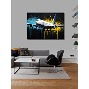 Kanvas Tablo Kalkış Yapan Yolcu Uçağı 70x100 cm