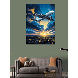 Kanvas Tablo Gökyüzünde Uçak 50x70 cm