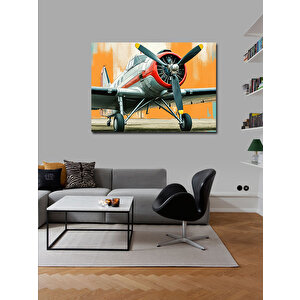 Kanvas Tablo Klasik Pervaneli Uçak 50x70 cm