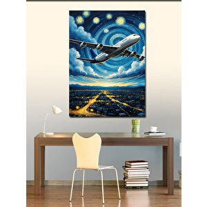 Kanvas Tablo Gökyüzünde Uçak 50x70 cm