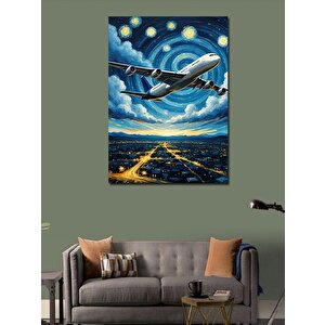Kanvas Tablo Gökyüzünde Uçak 50x70 cm