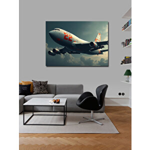 Kanvas Tablo Yolcu Uçağı Kalkışı 70x100 cm