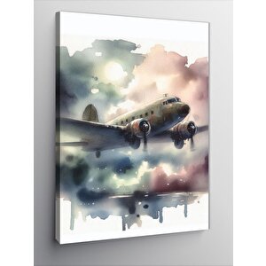Kanvas Tablo Gökyüzünde Kargo Uçağı 70x100 cm