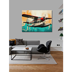 Kanvas Tablo Pervaneli Deniz Uçağı 100x140 cm