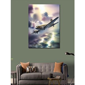 Kanvas Tablo Gökyüzünde Uçak 50x70 cm