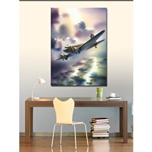 Kanvas Tablo Gökyüzünde Uçak 70x100 cm