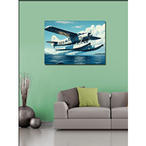 Kanvas Tablo Deniz Uçağı Uçuşu 100x140 cm