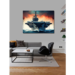 Kanvas Tablo Askeri Uçak Gemisi 50x70 cm