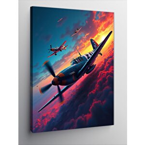 Kanvas Tablo Bulutlardaki Uçak 70x100 cm