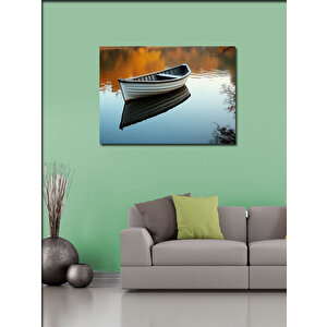 Kanvas Tablo Sessiz Göl Ve Kayık 50x70 cm