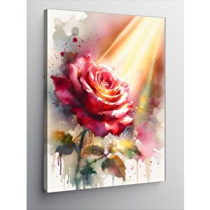 Kanvas Tablo Işıltılı Gül 70x100 cm