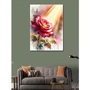 Kanvas Tablo Işıltılı Gül 50x70 cm