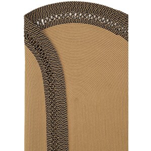 Cool Halı Luke 866 Siyah Oval Halı Paspas Örgü Hasır Kilim Yolluk Bohem Mutfak Balkon Banyo Halısı