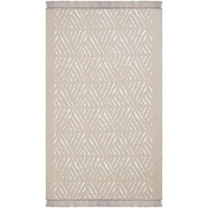 Lovely Bej Kilim Makinede Yıkanabilir Çift Taraflı Akrilik İnce Banyo Balkon Mutfak Kilimi 80x150 cm