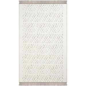 Lovely Bej Kilim Makinede Yıkanabilir Çift Taraflı Akrilik İnce Banyo Balkon Mutfak Kilimi 160x230 cm