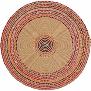 Luke 411 Renkli Yuvarlak Halı Bohem Örgü Hasır Kilim Dekoratif Mutfak Balkon Banyo Halısı 100x1000 cm