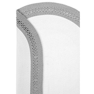 Cool Halı Luke 870 Beyaz Oval Halı Paspas Örgü Hasır Kilim Yolluk Bohem Mutfak Balkon Banyo Halısı