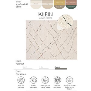 Klein 05 Çocuk Halısı Yumuşak Dokuma Kalın Çocuk Odası Halısı Pastel Renkli Bebek Halısı 160x230 cm