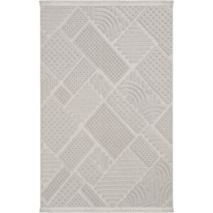 Wood 1119 Gri Halı Yolluk Bukle Salon Halı Antre Hol Koridor Halısı Dokuma Makine Halısı 200x290 cm
