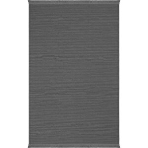 Curly 1120 Antrasit Halı Yolluk Bukle Salon Halısı Hol Koridor Halısı Dokuma Makine Halısı 100x350 cm