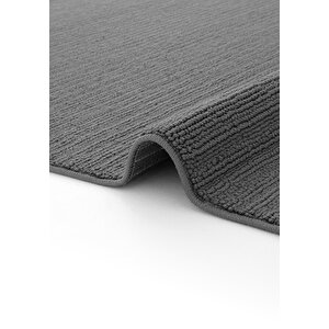 Cool Halı Curly 1120 Antrasit Halı Yolluk Bukle Salon Halısı Hol Koridor Halısı Dokuma Makine Halısı