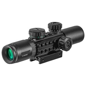 Raylı Çift Işıklı Tüfek Dürbünü C3-9x26 Eg 11 Mm / 22 Mm