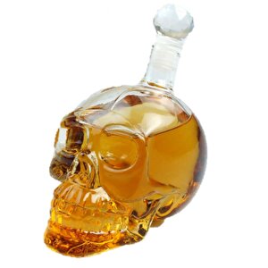 1000 Ml Crystal Head Kuru Kafa İçki Şişesi Tdrtr