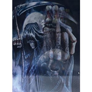 5d Elmas Boyama 3 Farklı Resim Değişenli Halloween İskelet Tablosu 30x40 Cm Tdrtr