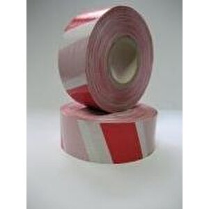 Kirmizi & Beyaz İkaz Bandi 65mmx500mt Tdrtr