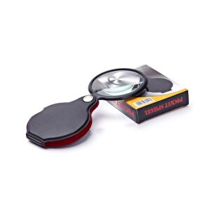 5x 60mm Cam Optik Lens Katlabilir Deri Kaplamalı Cep Büyüteç Xx1051 Tdrtr