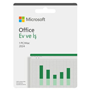 Microsoft Office Ev Ve İş 2024 Türkçe Kutu Lisans