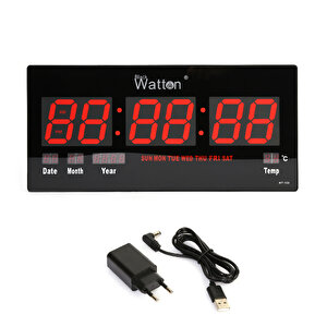 Dijital Duvar Ve Masa Saati Watton Wt-109 Tdrtr