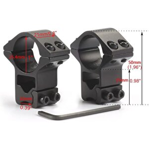 25.4 Mm Dürbün Için 11mm Yüksek Havalı Tüfek / Av Tüfeği Ayağı